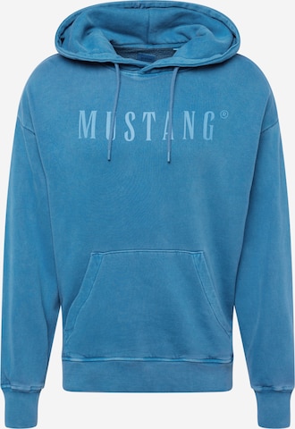 MUSTANG Sweatshirt 'EDEN' in Blauw: voorkant