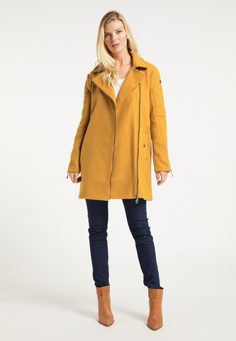 DreiMaster Vintage Between-Seasons Coat in Yellow