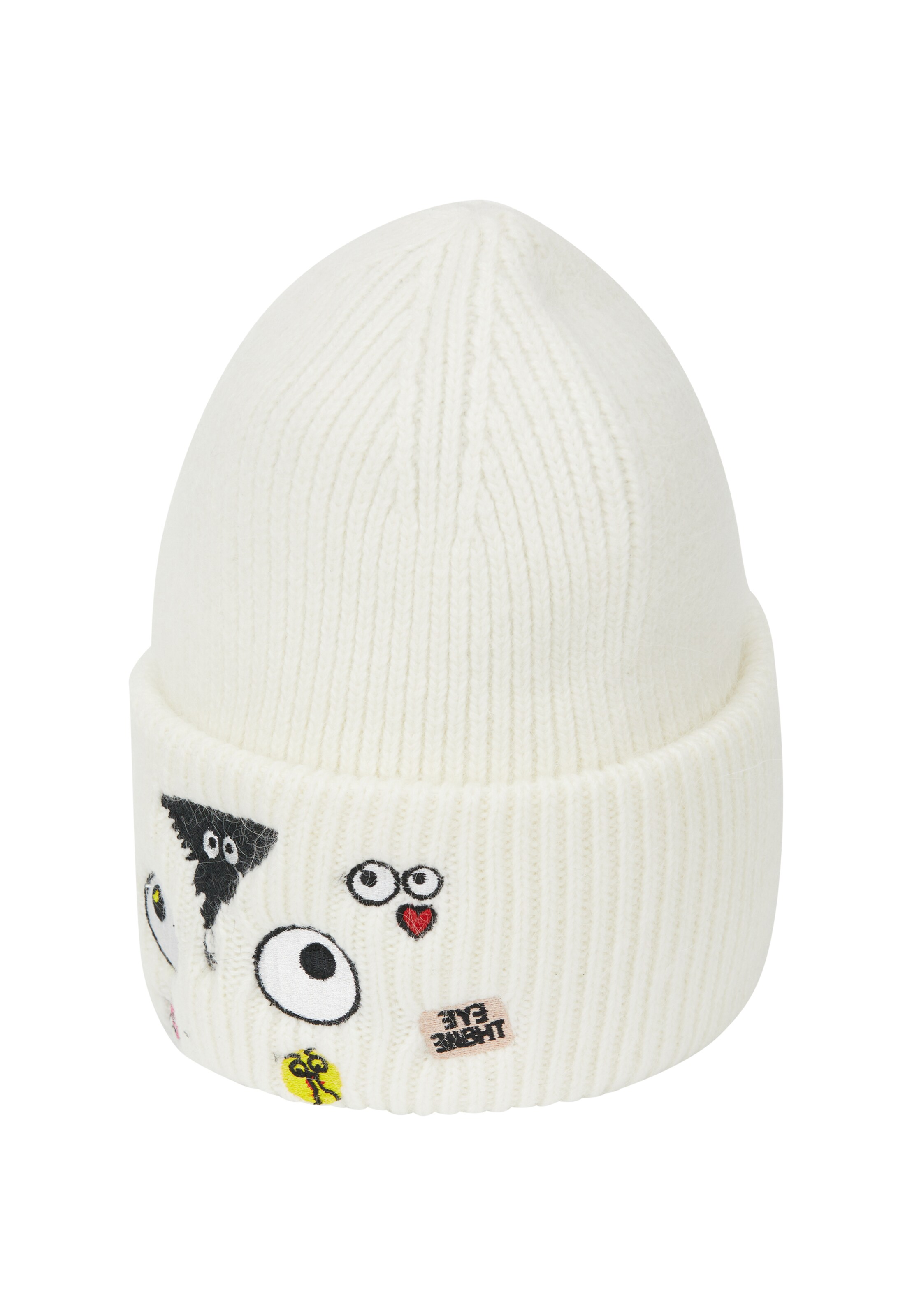 MYMO - Gorra 'Pop Eyetheme' en blanco: frente