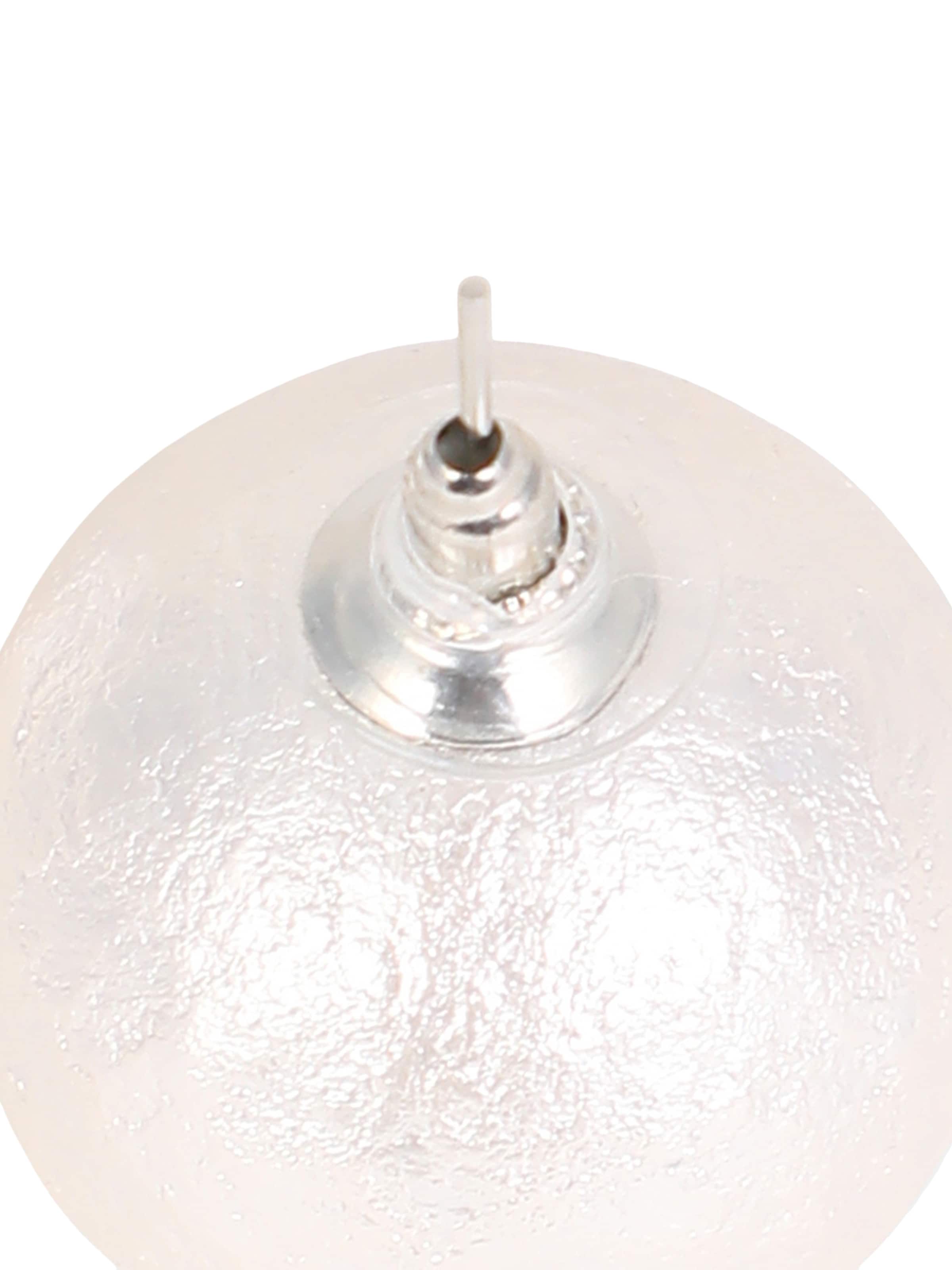 SOHI Kolczyki 'Bria' w kolorze biały