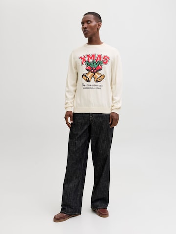 Pull-over 'JORHoliday' JACK & JONES en blanc