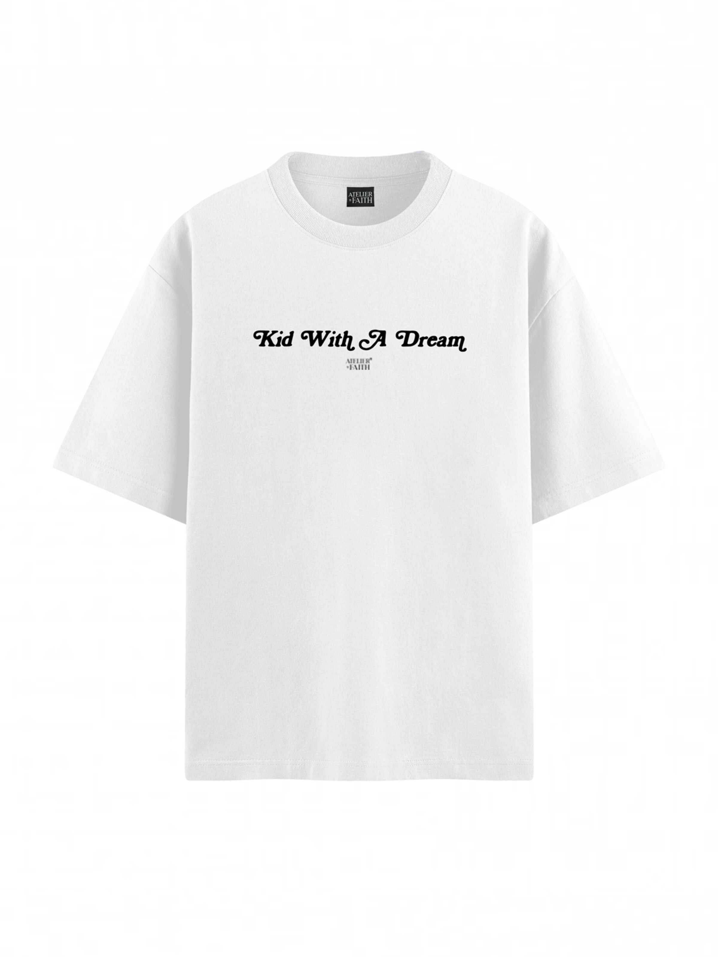 ATELIER OF FAITH Shirt 'KID WITH A DREAM' in White: front