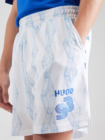 HUGO Loose fit Pants 'Niteam' in White