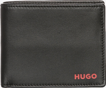HUGO Red Plånbok 'Subway' i svart: framsida