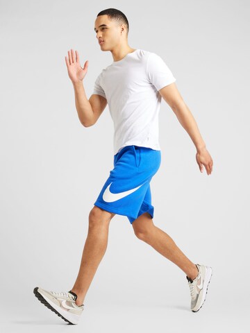 Nike Sportswearregular Hlače 'Club' - plava boja