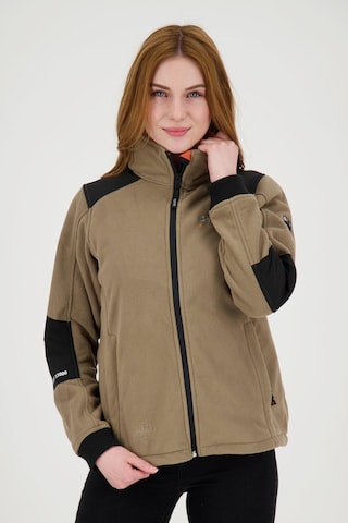 deproc Fleecejacke 'CANADA Women' in Braun: Vorderseite