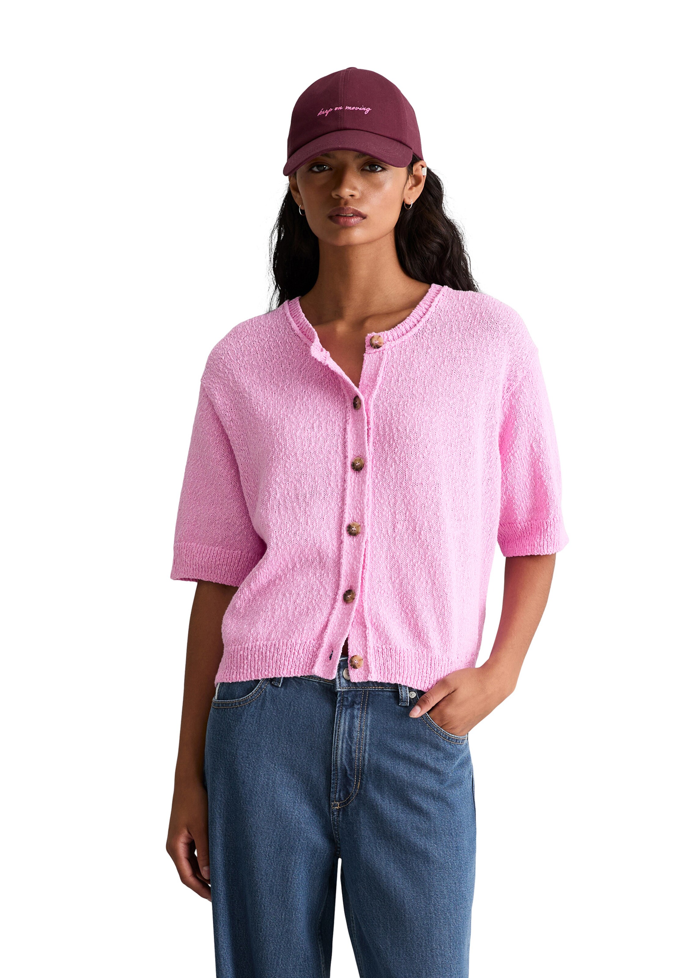 Cardigan Marc O'Polo DENIM en rose : devant