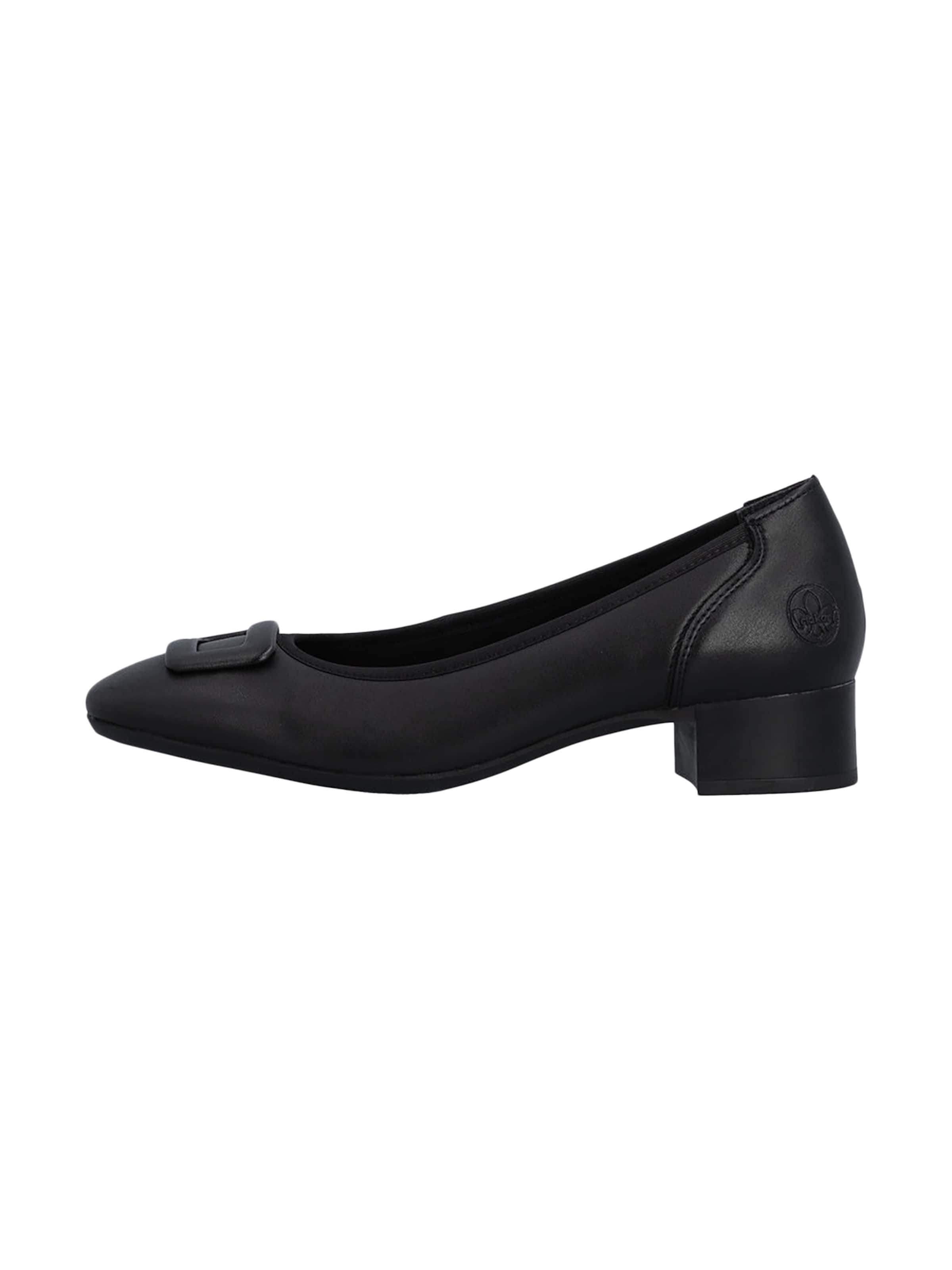 Ballerines Rieker en noir : devant
