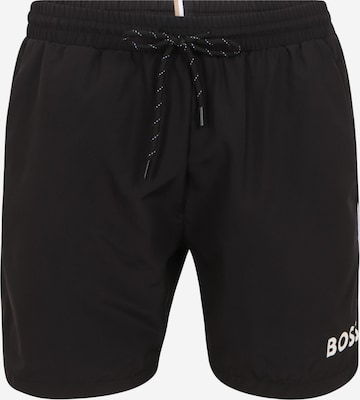 BOSS Badeshorts 'Starfish' in Schwarz: predná strana