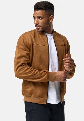 INDICODE JEANS Between-Season Jacket 'Ibon' in Brown