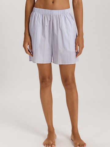 Hanro Pajama pants ' Sleep & Lounge ' in Blue: front