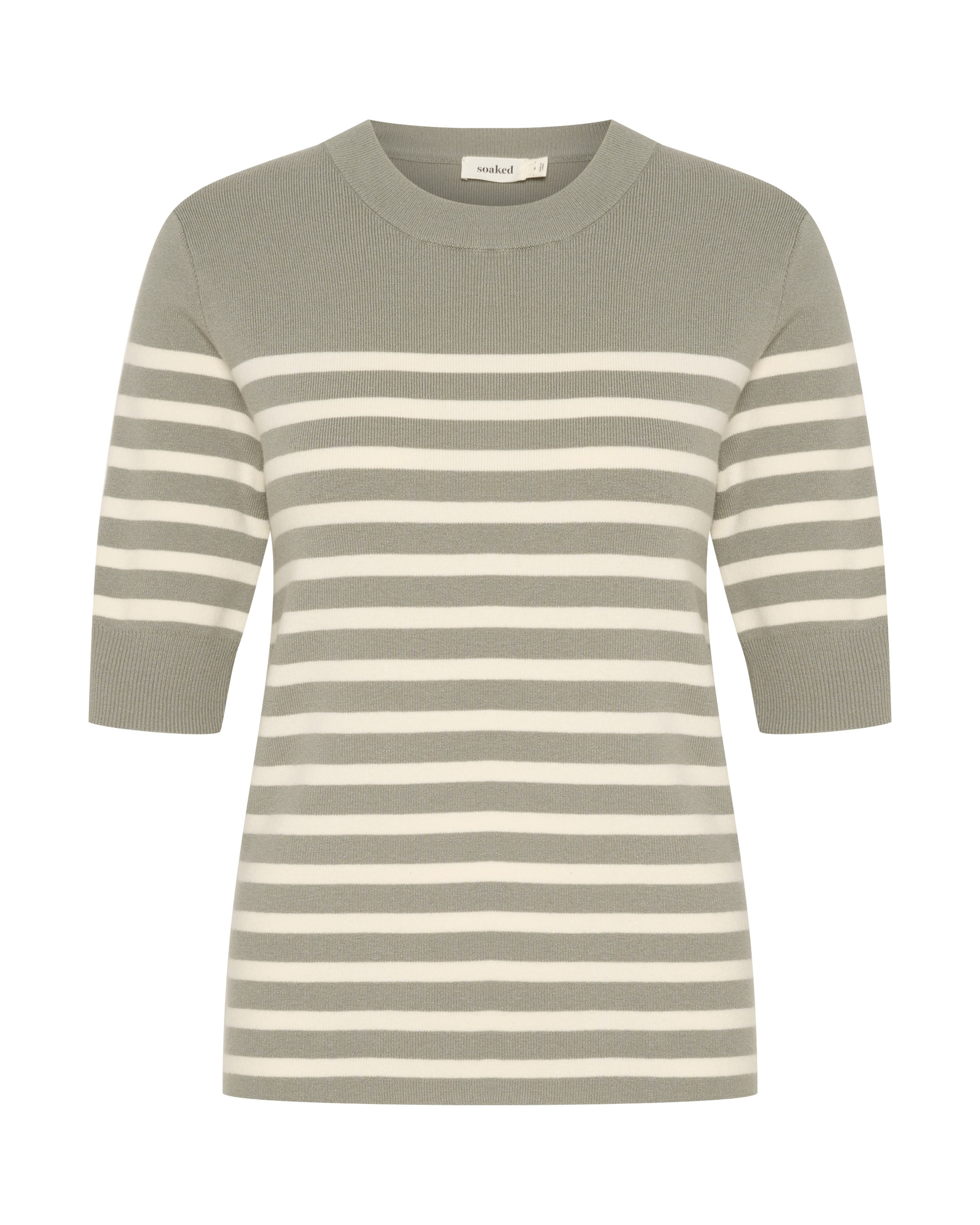 SOAKED IN LUXURY Sweter &#x27;Spina&#x27; w kolorze szary: przód