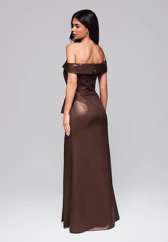 Ombre Evening dress in Brown