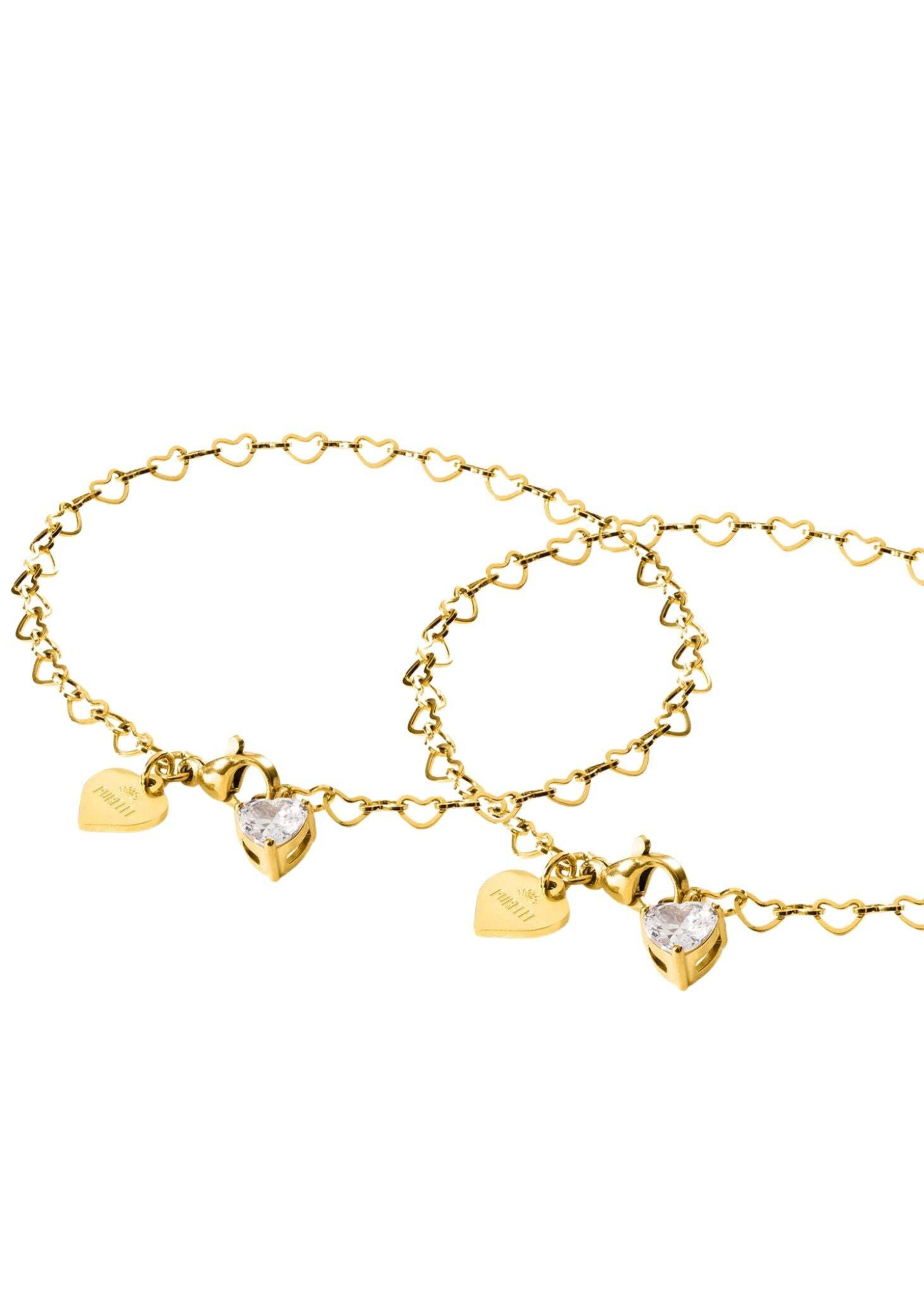 Braccialetto 'Endless Love' di PURELEI in oro: frontale