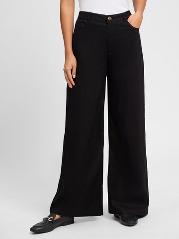 Pantalon Franco Callegari en noir : devant