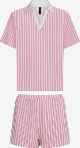 Karl Lagerfeld Pyjamashortsit värissä vaaleanpunainen: etupuoli