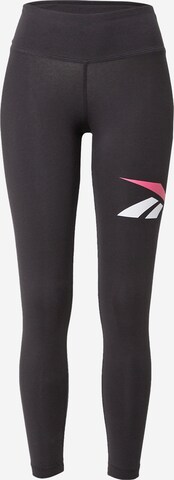 Reebok Sport Spodnie sportowe 'Vector' w kolorze czarny: przód