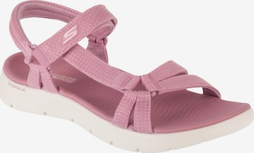 Sandales 'Go Walk Flex' SKECHERS en rose : devant