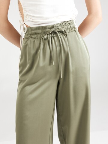 VILA Wide Leg Hose 'ELLETTE' in Grün