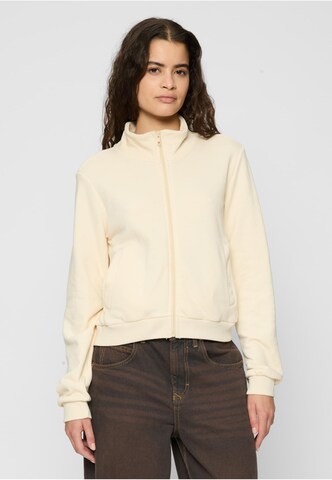 Veste de survêtement Urban Classics en beige : devant