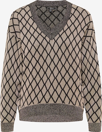 Pull-over faina en marron : devant