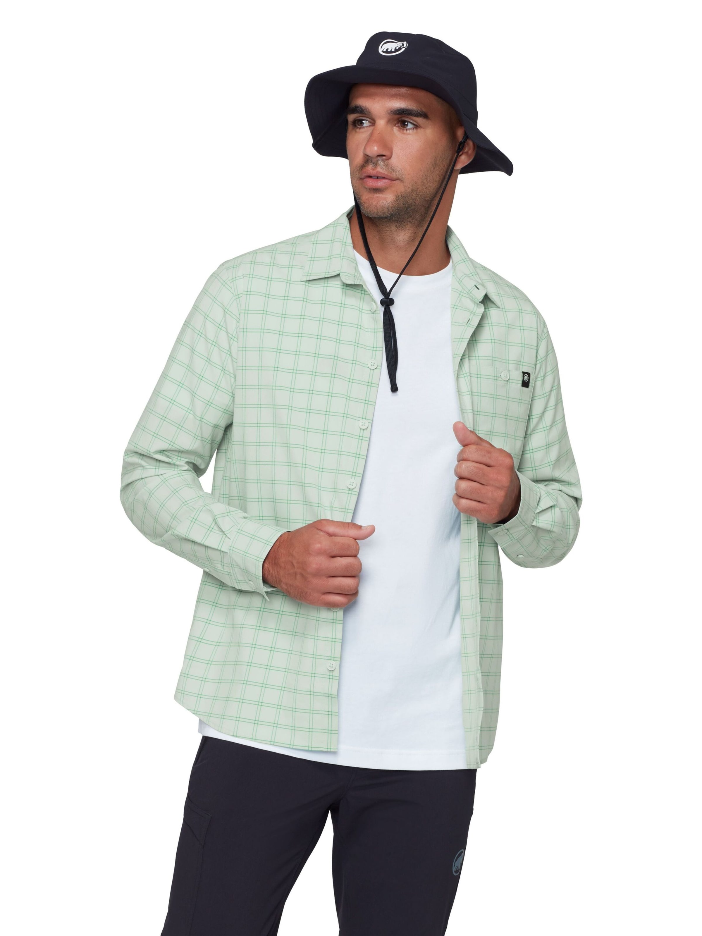 MAMMUT Regular Fit Funktionshemd ‘Lenni’ in Grün: Vorderseite