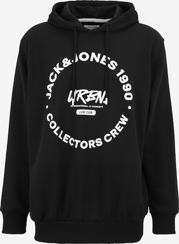 Jack & Jones Plus Sweatshirt in Schwarz: Vorderseite