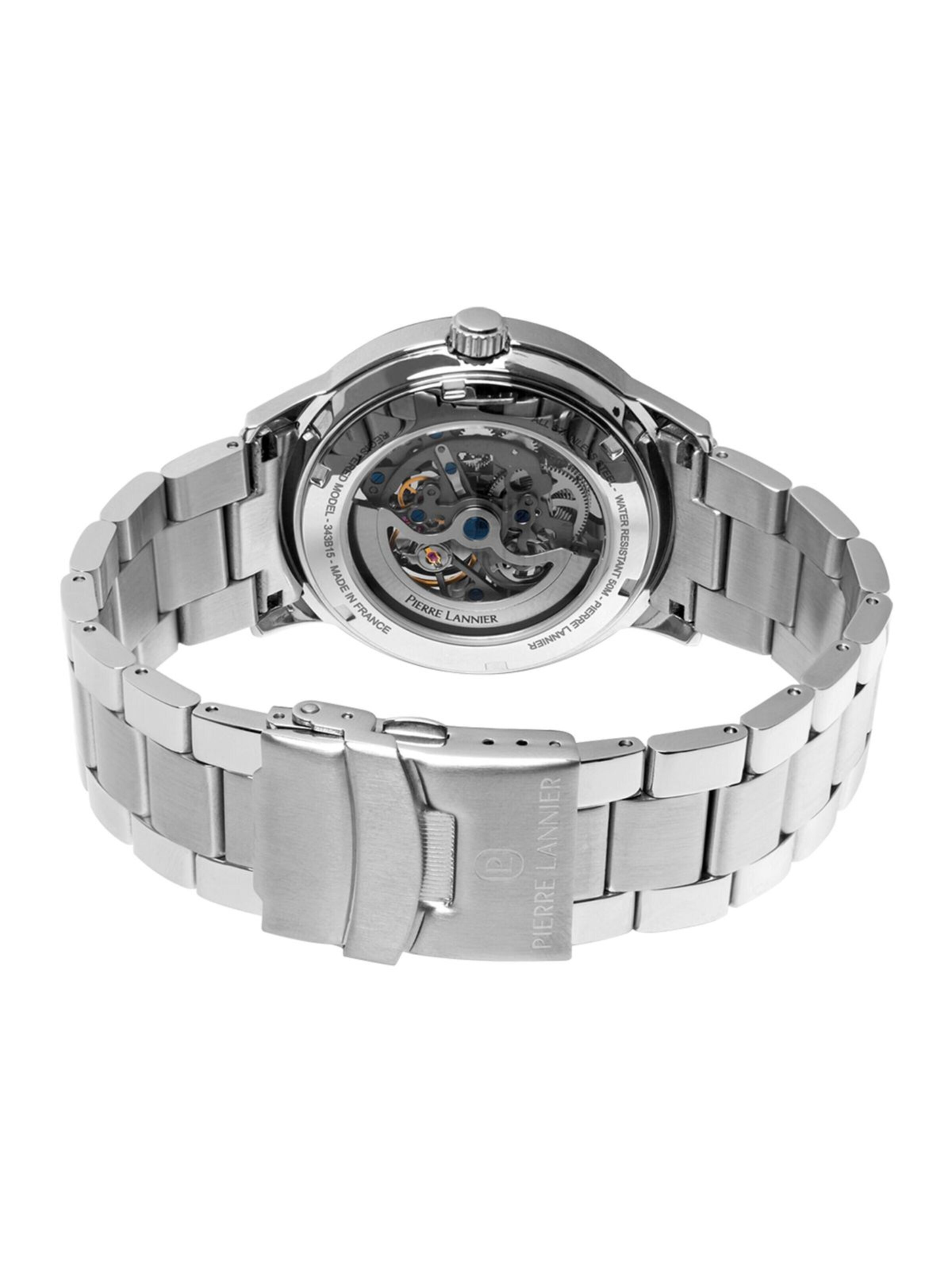 Montre à affichage analogique 'Pierre Lannier - Automatic watch Paddock - Automatic watch movement - Watch case width: 43 mm' Pierre Lannier en noir