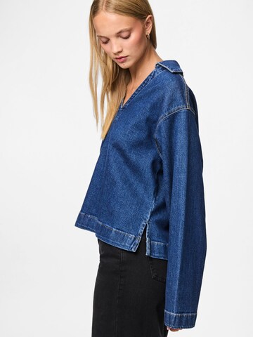 PIECES - Blusa 'PCSILKE' en azul