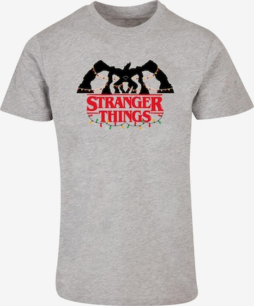 ABSOLUTE CULT T-Shirt 'Stranger Things' in Grau: predná strana