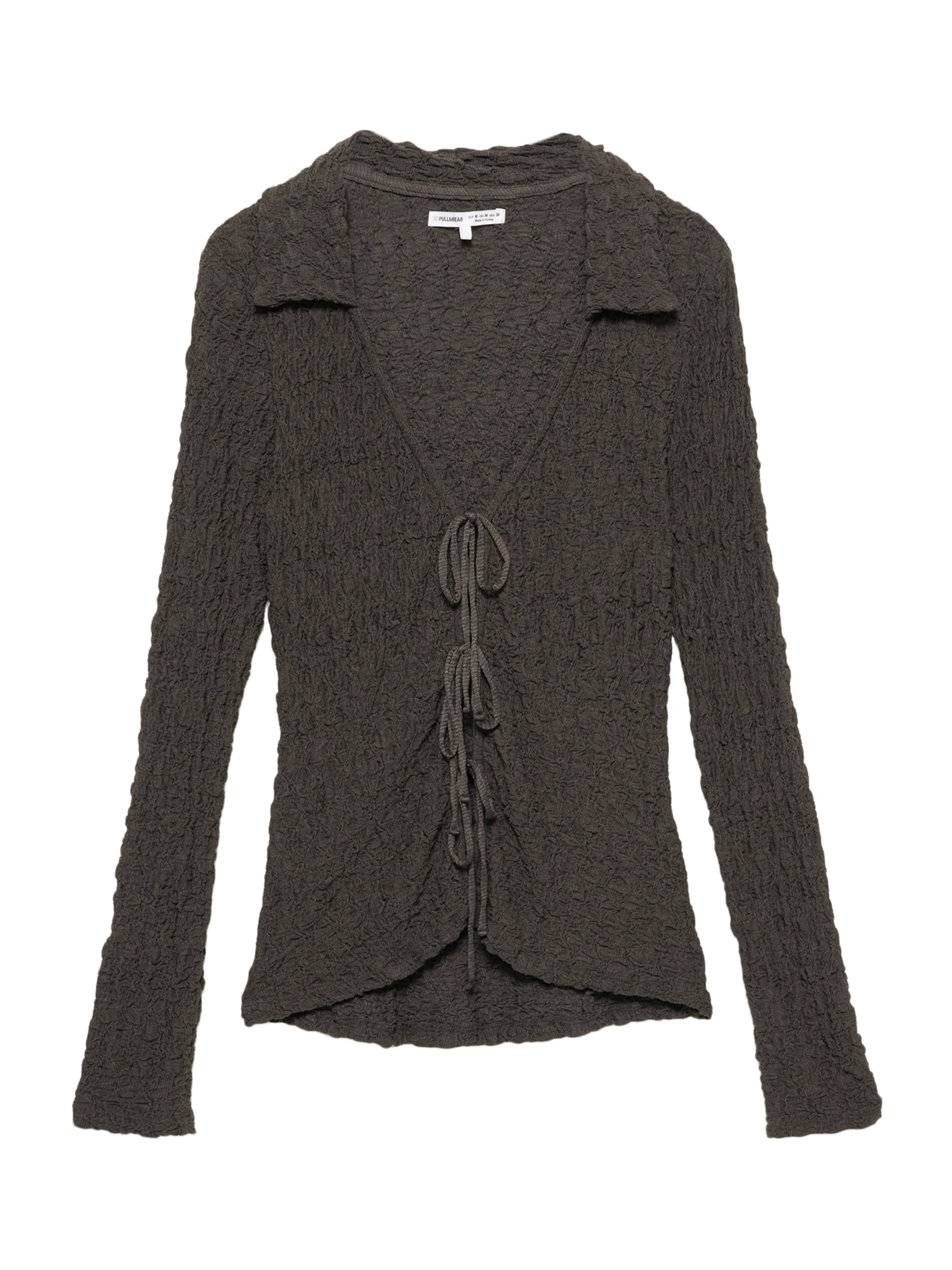 Bluză Pull&Bear pe maro închis, Vizualizare produs