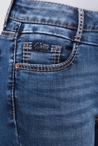 Soccx Slimfit Jeans MIRA Slim Fit in Blau: Vorderseite