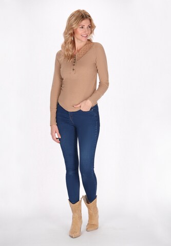 usha FESTIVAL - Camiseta 'Fashion Look' en marrón