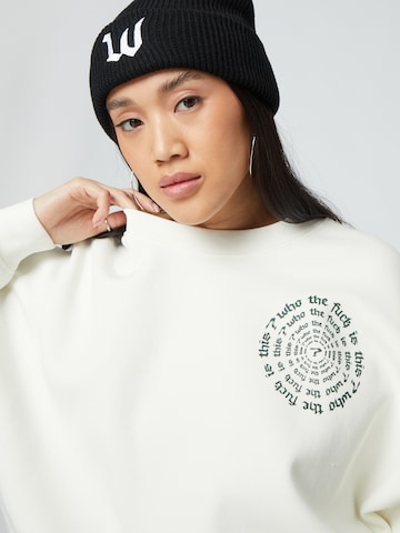 Sweat-shirt 'Luis' ABOUT YOU x Dardan en blanc