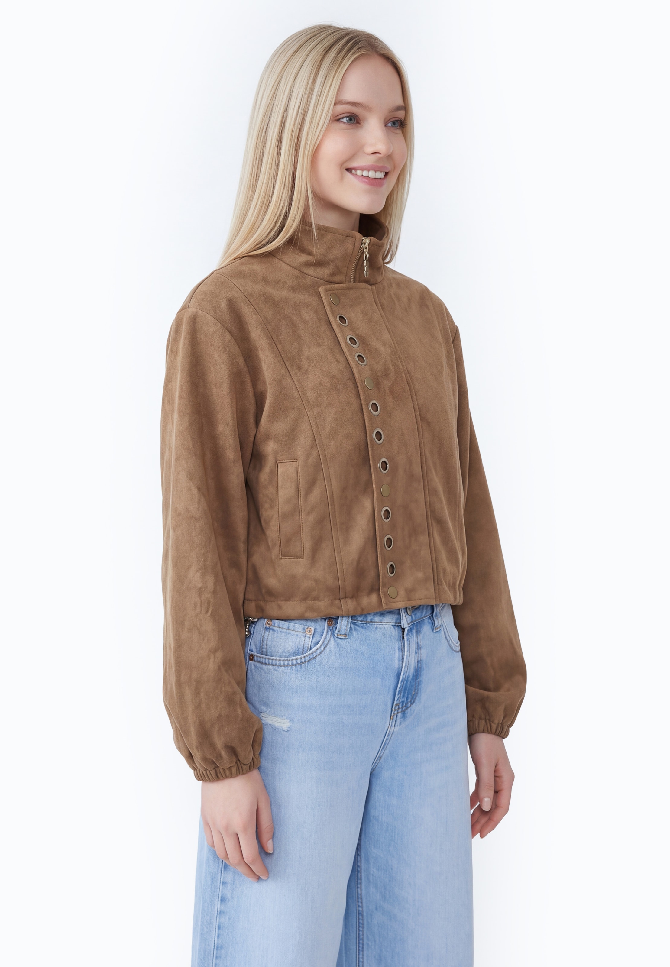 Veste mi-saison MYMO en marron