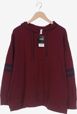 SHEEGO Sweatshirt & Zip-Up Hoodie in 4XL in Red: front
