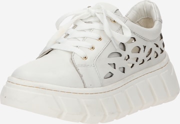 GERRY WEBER Sneakers laag 'Biella 08' in Wit: voorkant