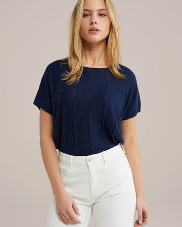 Pull-over WE Fashion en bleu : devant