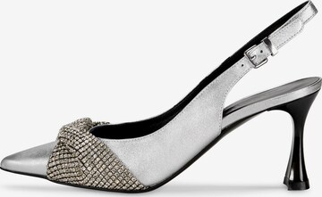 Nicowa Slingpumps 'COSIMALA' in Zilver: voorkant