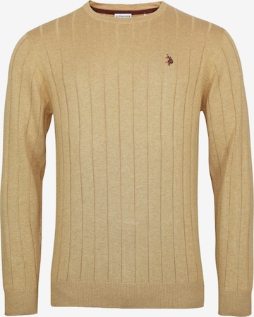 U.S. POLO ASSN. Sweater in Brown: front