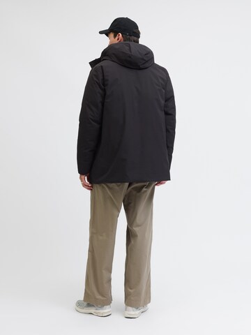 JACK & JONES Winter Parka in Black