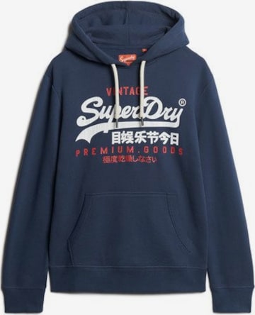 Sweat-shirt Superdry en bleu : devant