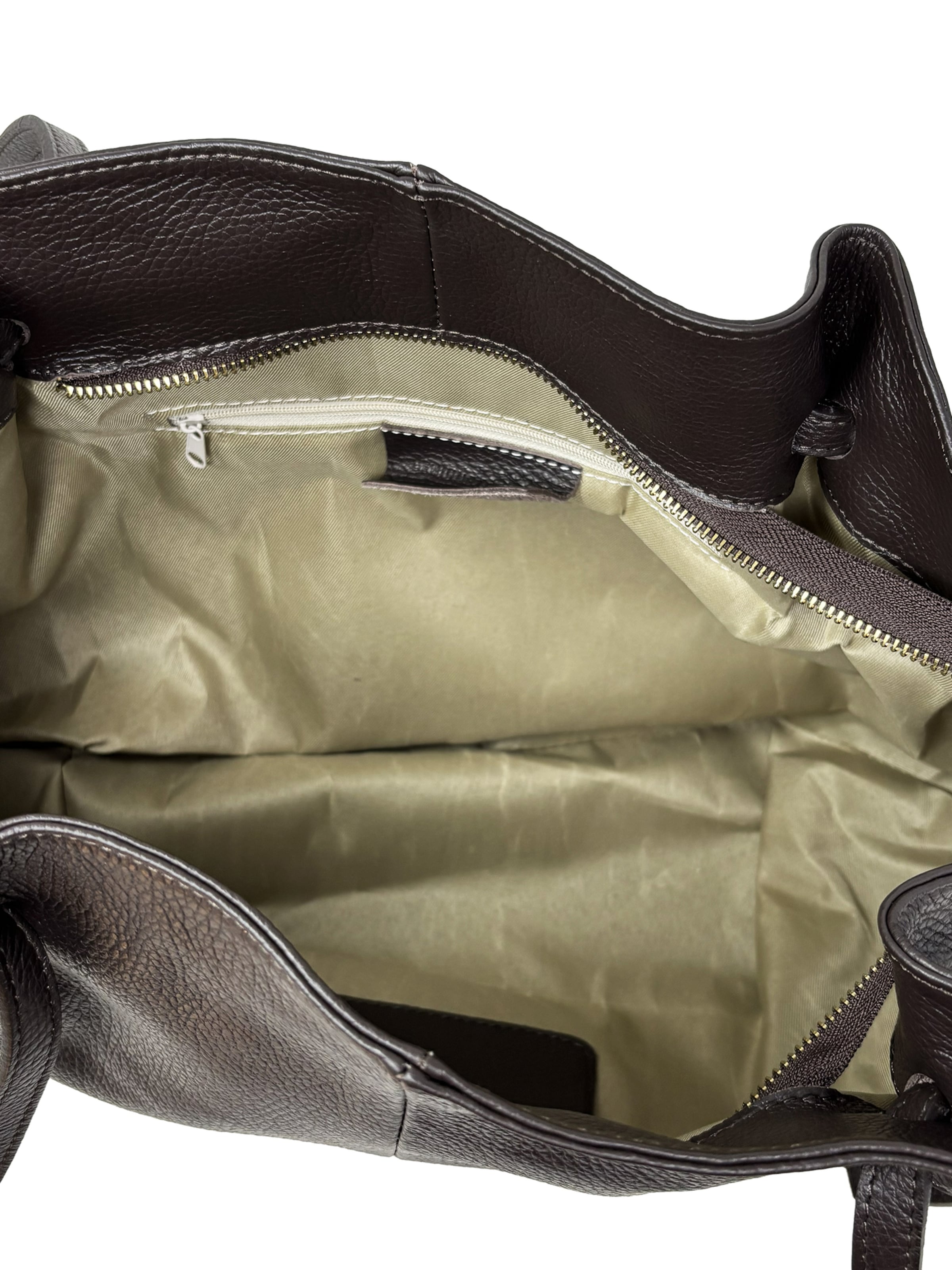 CHICCA BORSE Handtas in Bruin