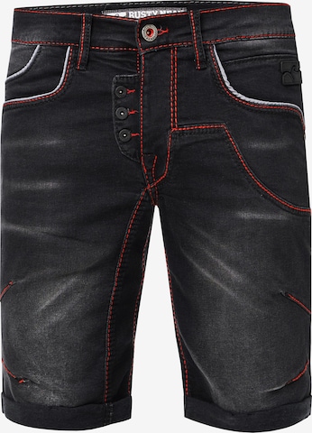 Rusty Neal Regular Jeans 'Ruben' in Zwart: voorkant