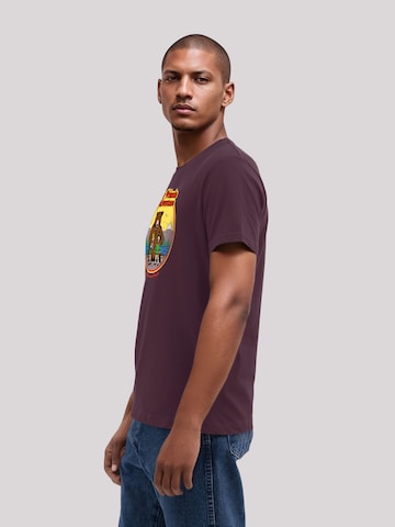 T-Shirt 'US National Parks Make Friends At Yellowstone' F4NT4STIC en violet