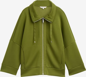 TOM TAILOR Sweatvest in Groen: voorkant