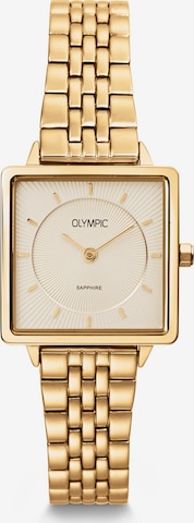Montre à affichage analogique Olympic en or : devant