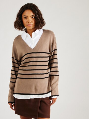 Pullover 'VIOstria' di VILA in marrone: frontale
