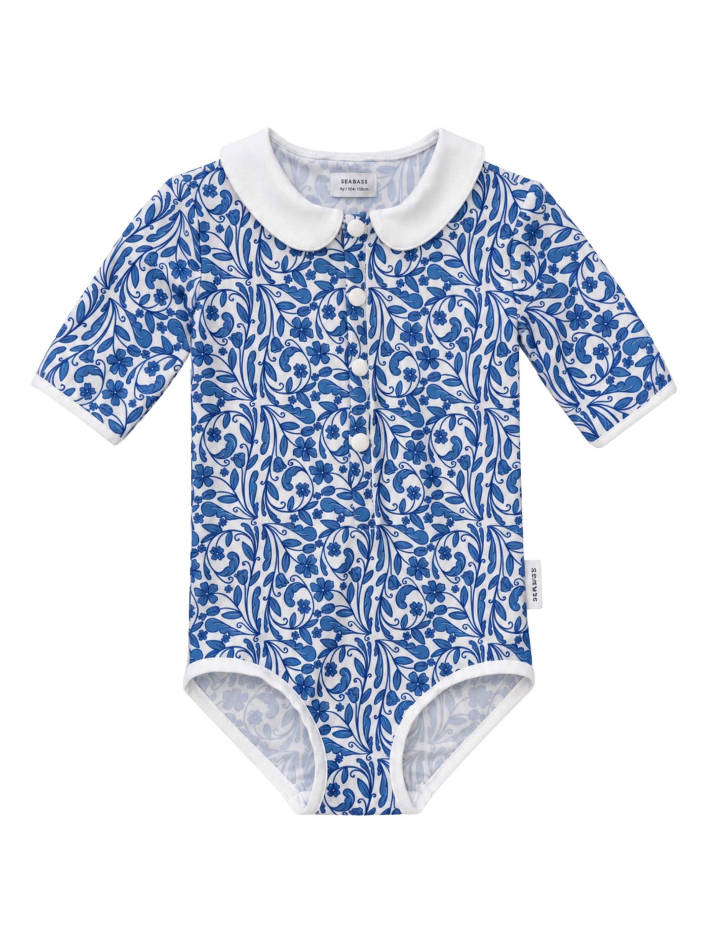 SEABASS Badeanzug 'Girls Swimsuit Coco'‌‌‌‌‌‌‌ in Blau: Vorderseite