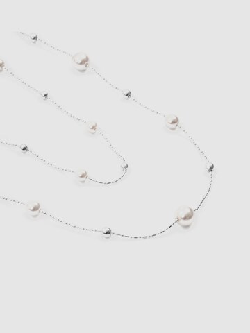 Luxenter Halsband 'Clasow' i silver